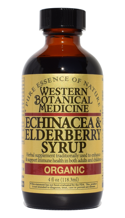 Photo of 4oz bottle of Echinacea & Elderberry Syrup